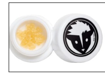 Photograph of product: Rare Dankness | 1g Sugar Wax | Jamaican Boof (H)