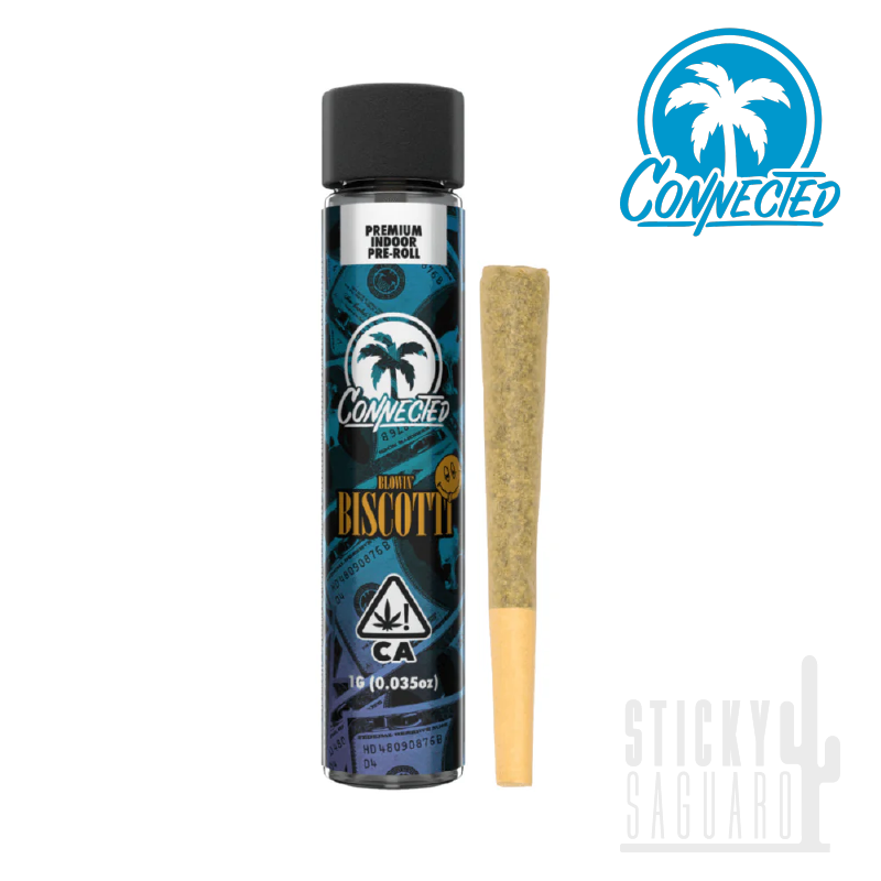 Photograph of product: Connected Oui'd Pre-Roll Biscotti (I/H) 1g