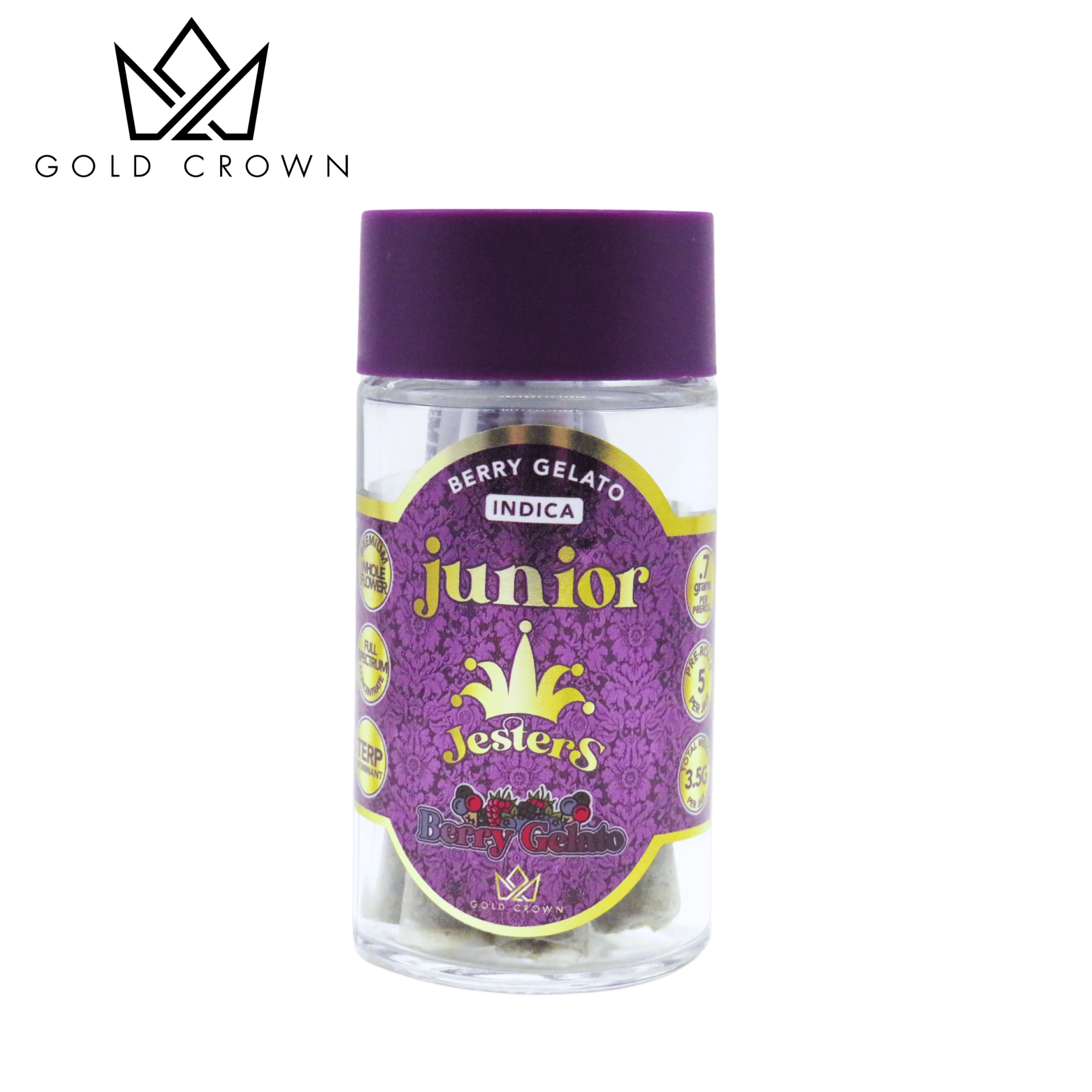 Photograph of product: AU Junior Jester: Berry Gelato x 5) Infused 5-Pack