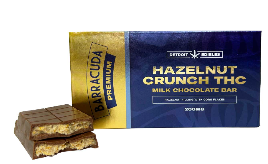 Photograph of product: Barracuda Bar - Milk Chocolate Hazelnut - 200mg