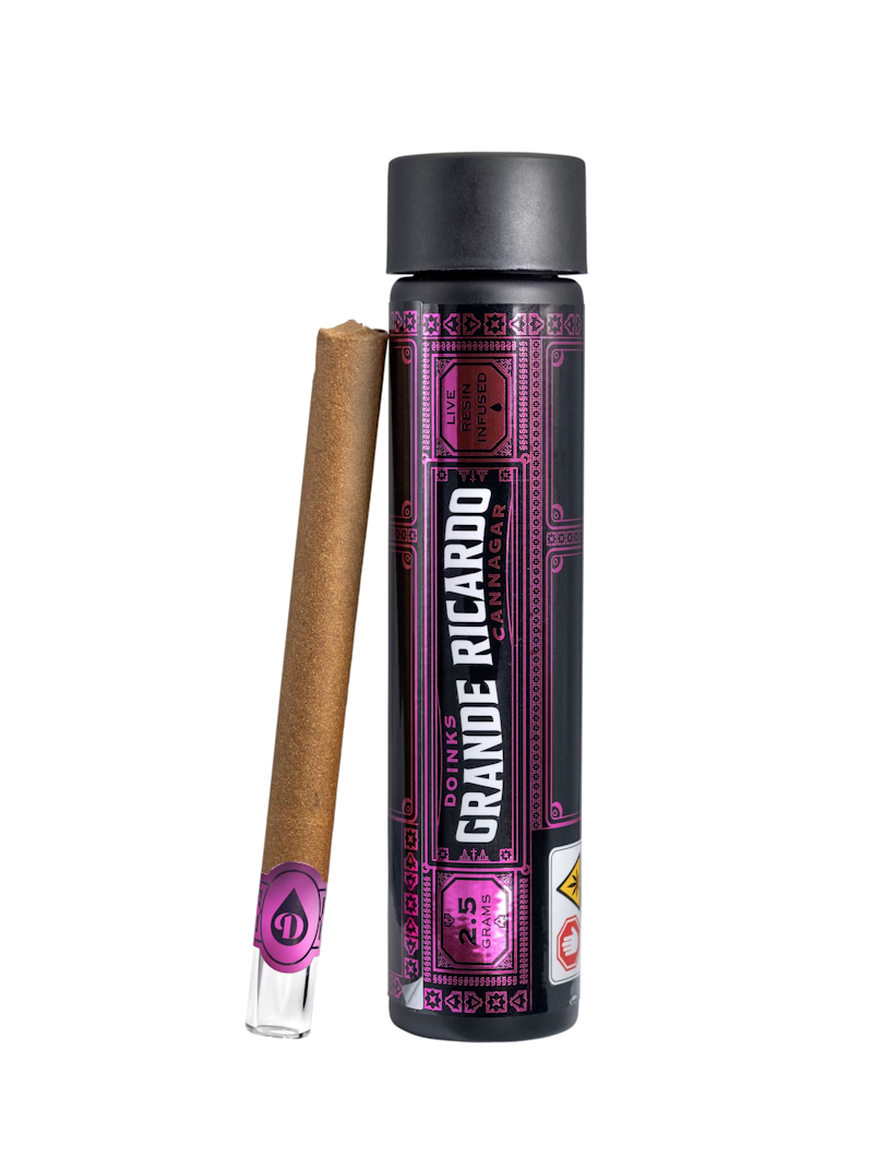 Photograph of product: Grande Ricardo | Live Resin Infused Pre-Roll | Orange Push Pop | 2.5g