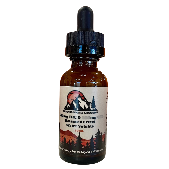 Photograph of product: 600mg TH-oui + 600mg CBN Nano Water Soluble Tincture