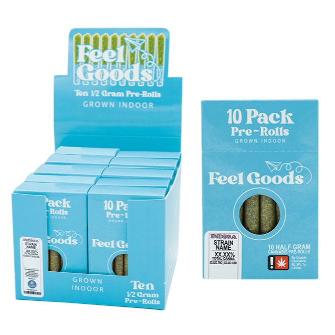 Photograph of product: Feel Goods > Pre Roll > 10Pk x 0.5g > Zlurpee