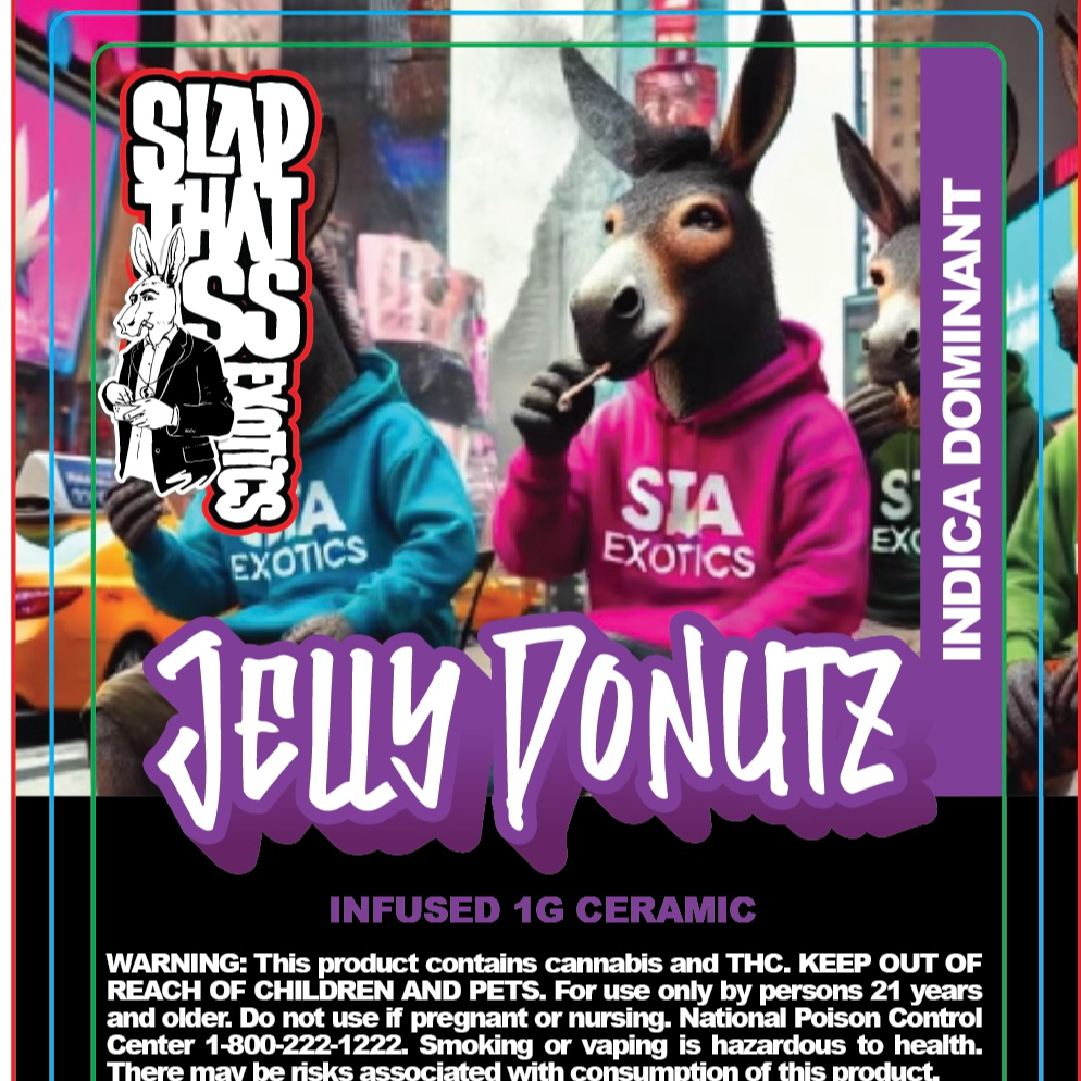 Photograph of Product: Slap That Ass - Jelly Donutz 5pk Prerolls - 2.5g