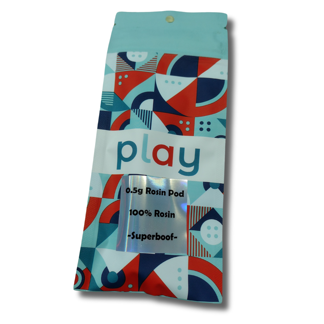 Photograph of product: Play .5G Live Rosin Pod Super Boof