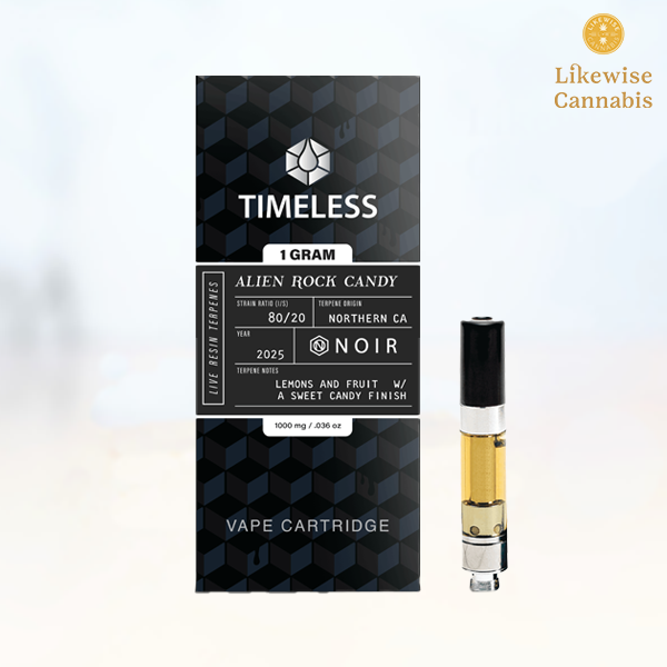 Photograph of Product: ALIEN ROCK CANDY 1G DISTILLATE LIVE RESIN TERPENE CARTRIDGE