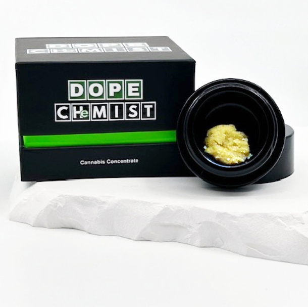 Photograph of product: Dope Chemist - Royal Sherbet - Cured Badder - 1g