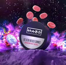 Photograph of product: Haze | Live Resin Gummies | Dragonfruit Diesel | 100mg
