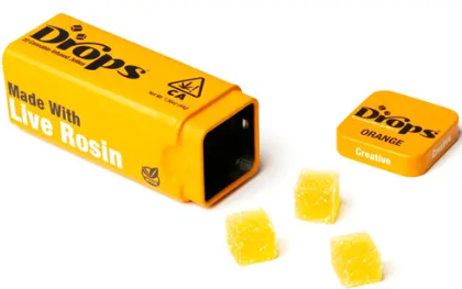 Photograph of product: Orange [S] - 100MG Live Rosin Gummies 20PK
