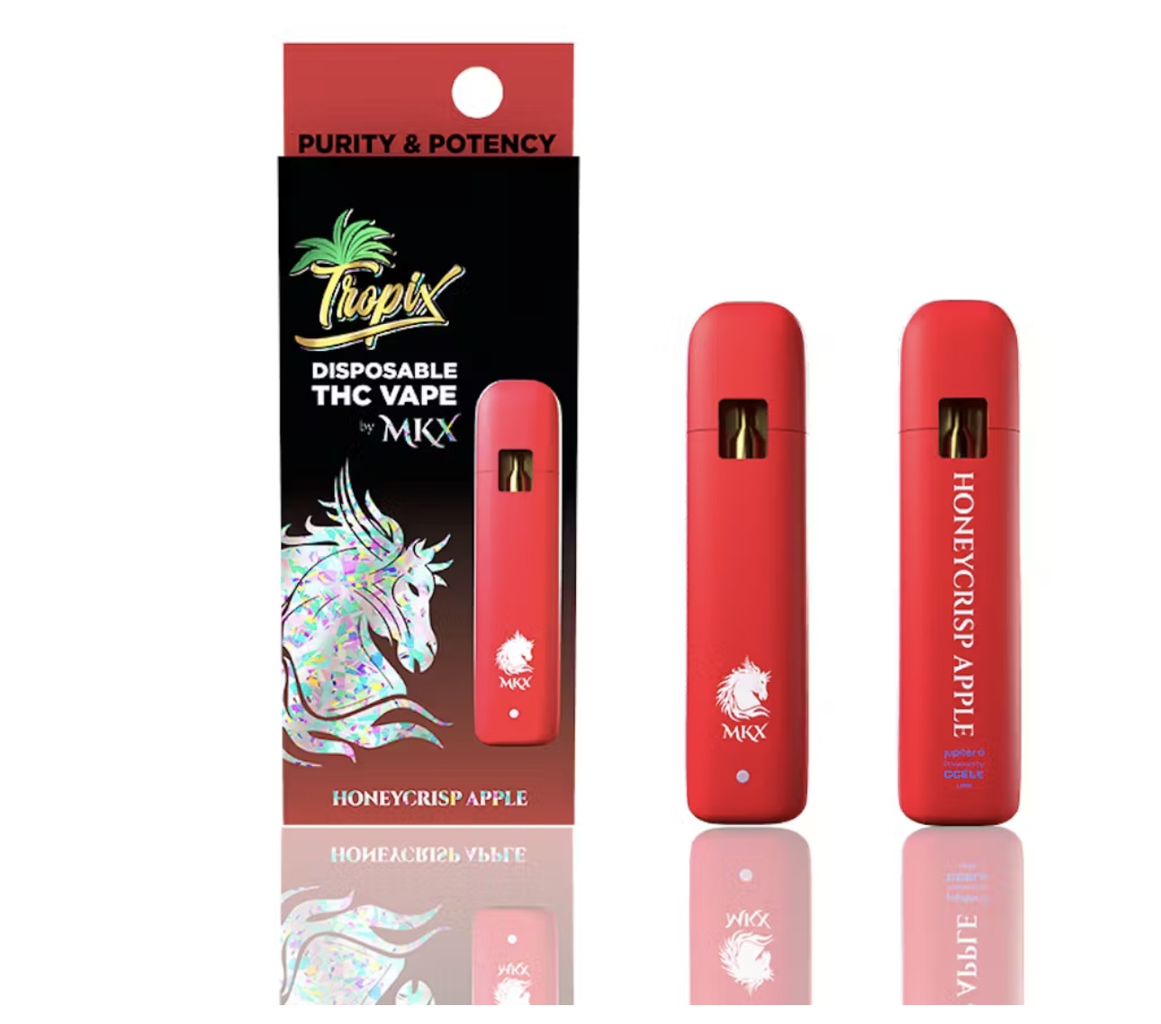 Photograph of product: MKX: Honey Crisp Apple 1G Tropix Disposable Vape