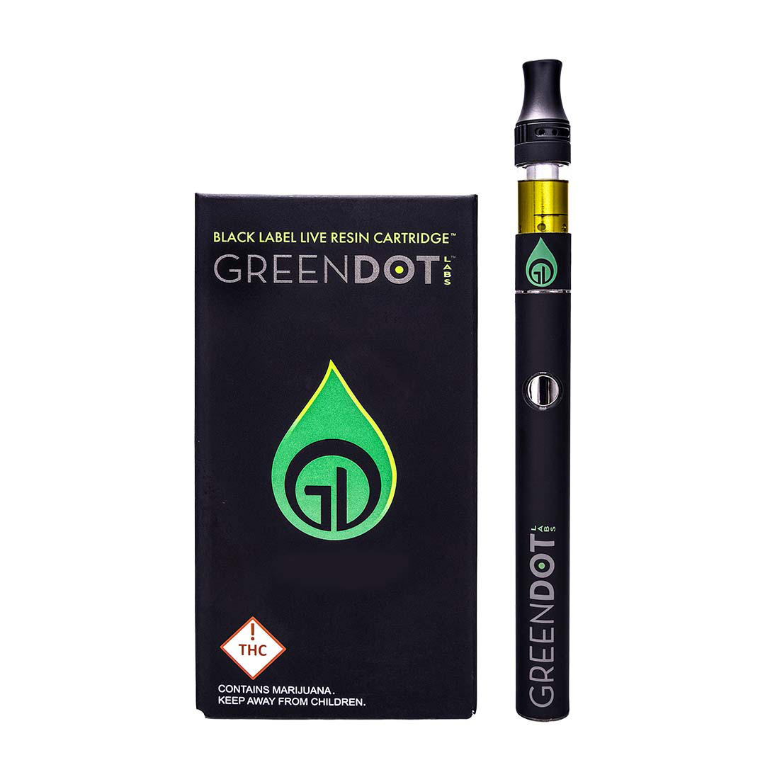 Photograph of product: Cherry Lime Soda (S/H) - Black Label Cartridge - Green Dot Labs