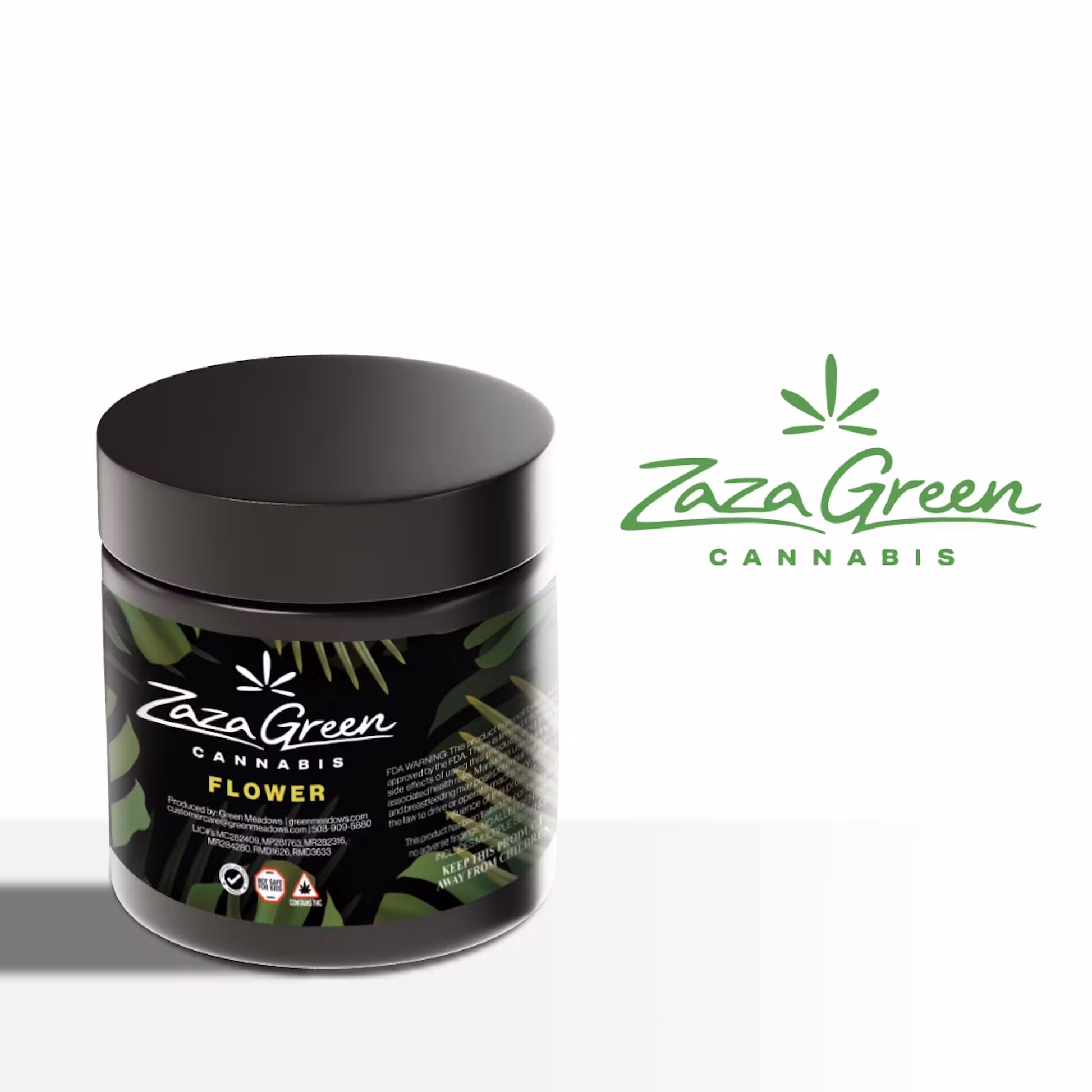 Photograph of product: Zaza Green | NF1 | Flower (S) - 3.5g