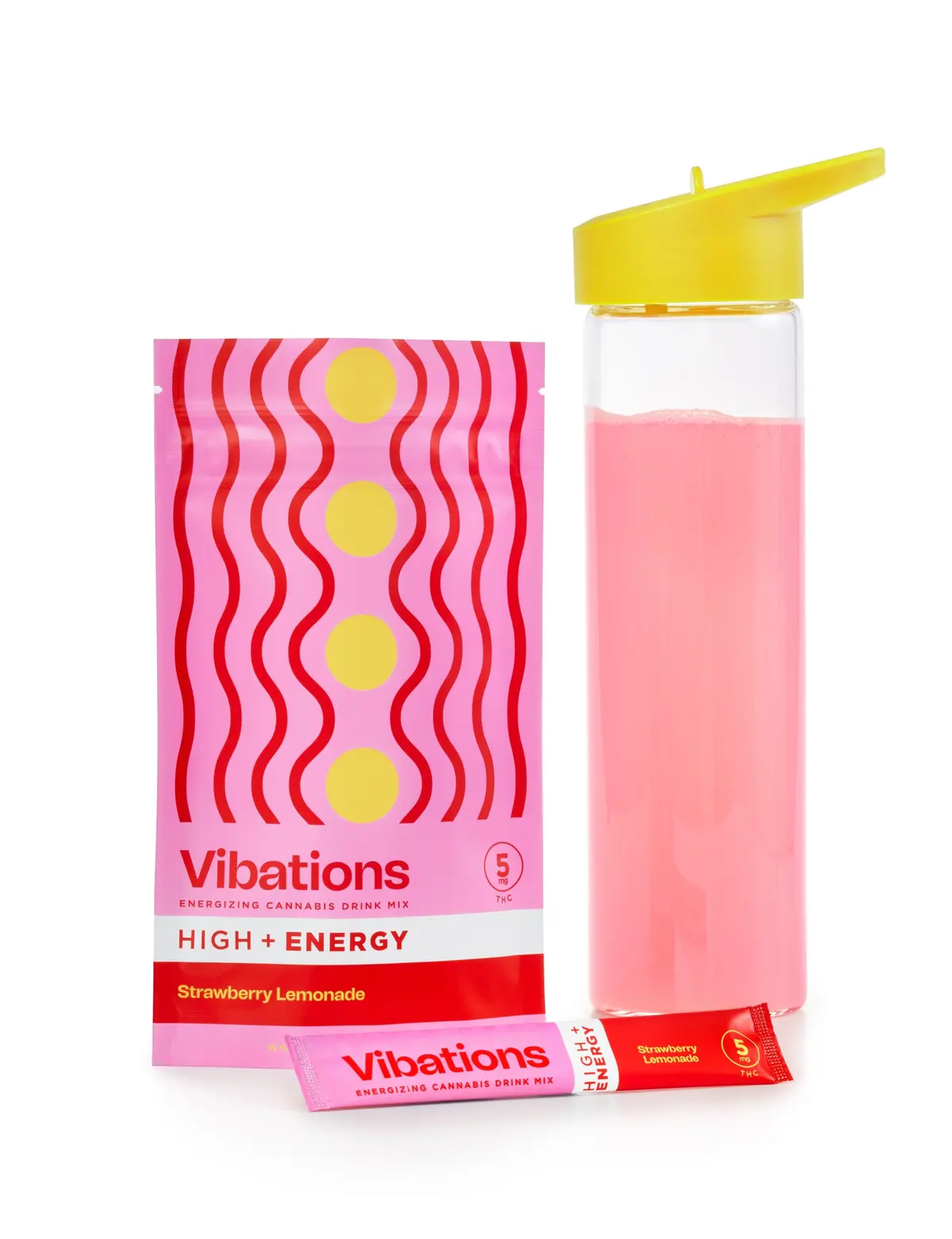 Photograph of product: Vibations Strawberry Lemonade (H) Powder 5mg 10pk