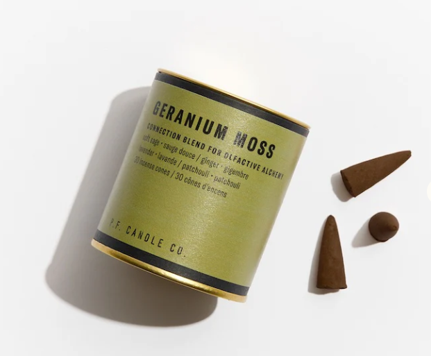 Photograph of product: P.F. Candle Co. | Geranium Moss | Incense Cones