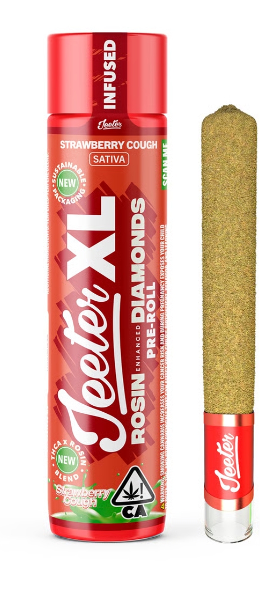 Photograph of product: Strawberry Cough 2g Infused Pre-Roll Jeeter