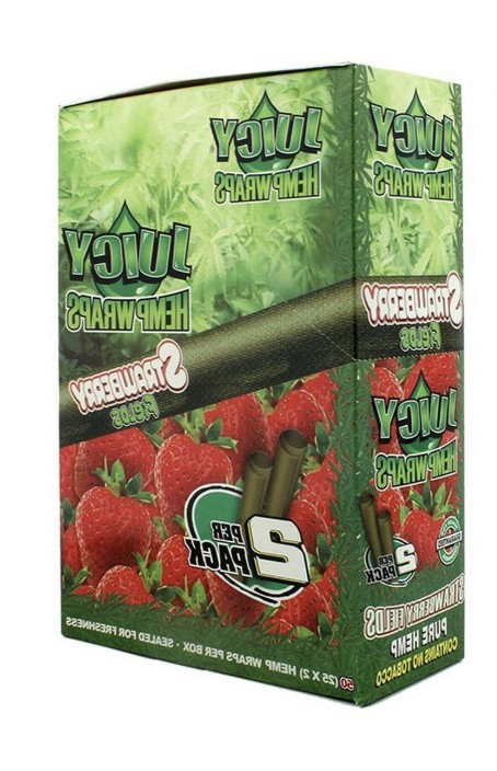 Photograph of product: Juicy J's | Strawberry | Hemp Wrap | 2pk
