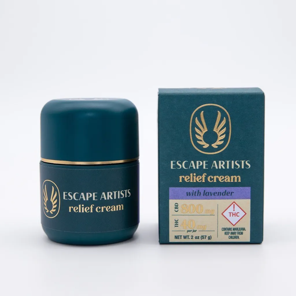 Photograph of product: Escape Artists - 40mg - 1:20 TH-oui/CBD - Lavender