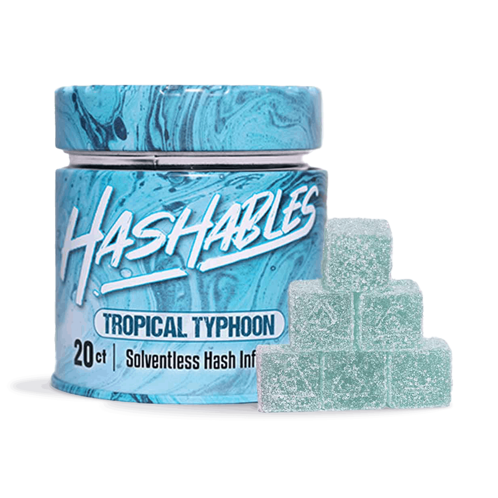 Photograph of product: Tropical Typhoon - au chocolat Gummies 20pk | 100mg