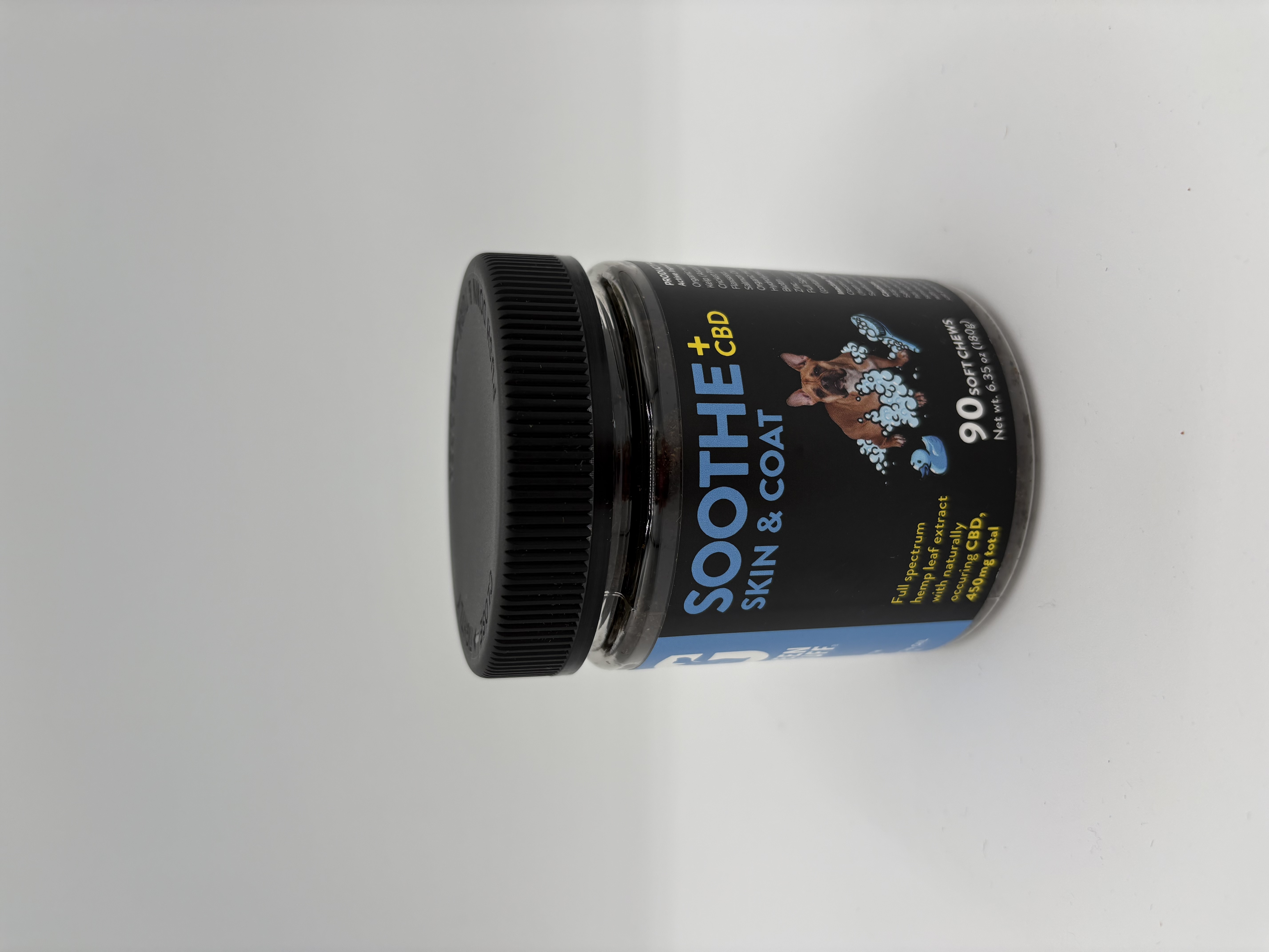 Photograph of Product: Green Gruff | Soothe Skin & Coat | 90 Soft Chews for Dogs | 450mg CBD
