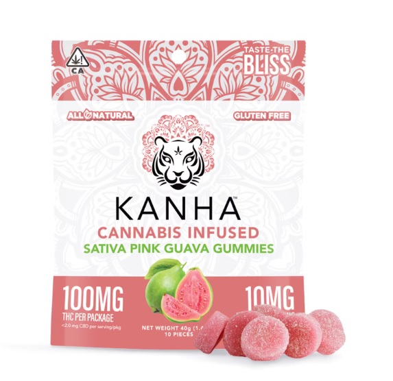 Photograph of product: PINK GUAVA GUMMIES- 100MG