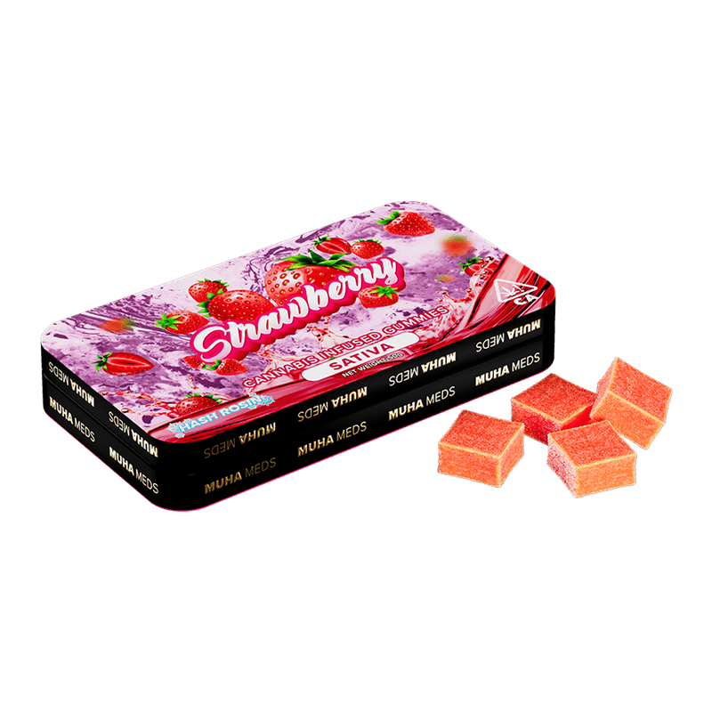 Photograph of product: MuhaMeds - 200mg Rosin Gummies - Strawberry
