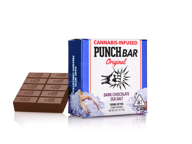 Photograph of product: Sea Salt Dark Chocolate | 100mg Bar - 