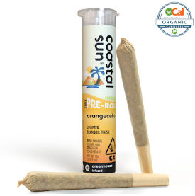 Photograph of product: Orangecello (H) INFUSED PREROLLS 2pk - Coastal Sun