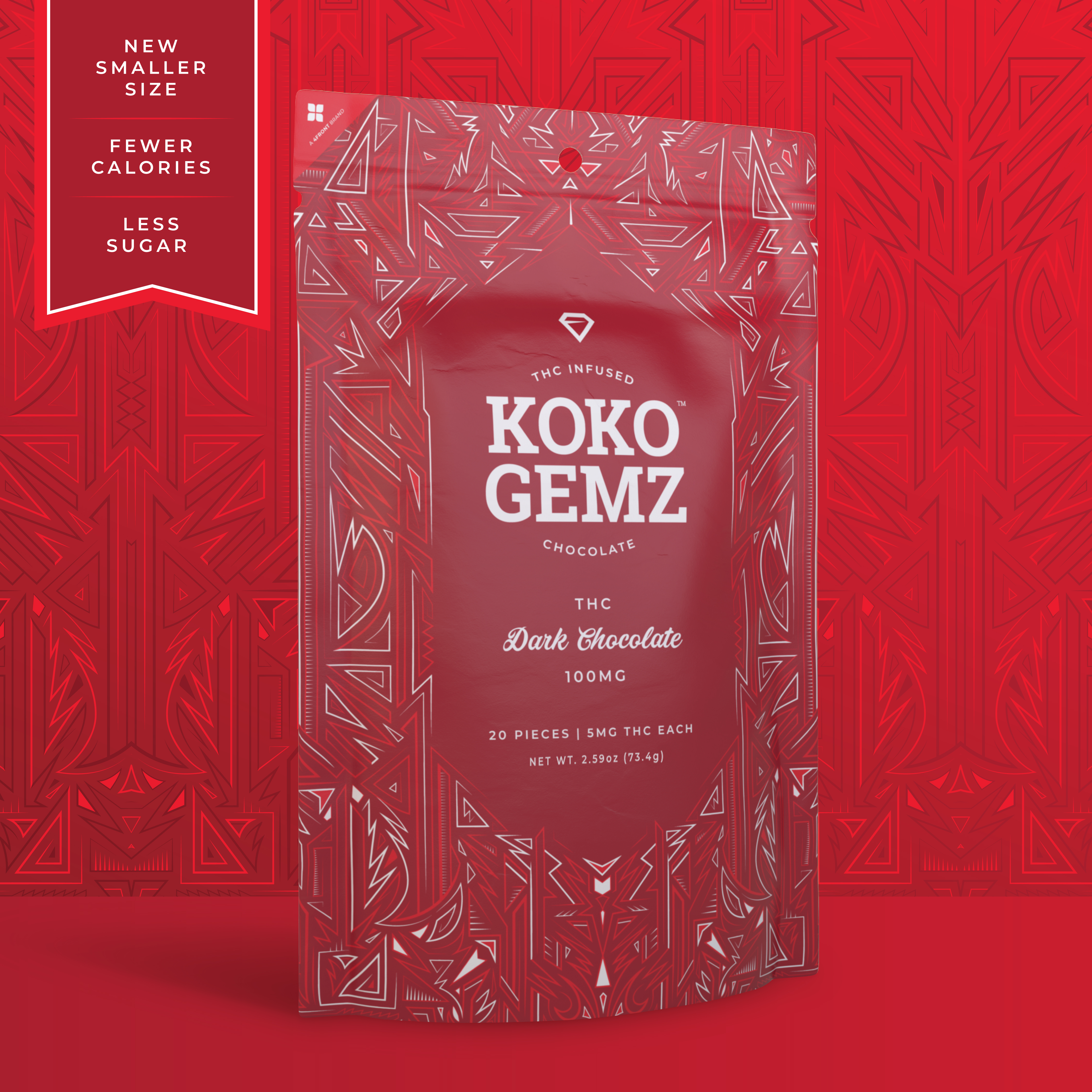 Photograph of product: Dark Chocolate | Koko Gems | Hybrid | 20pk