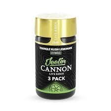 Photograph of product: Jeeter - Infused Resin Cannons 0.5G x 3 Prerolls TRIANGLE KUSH LEMONADE