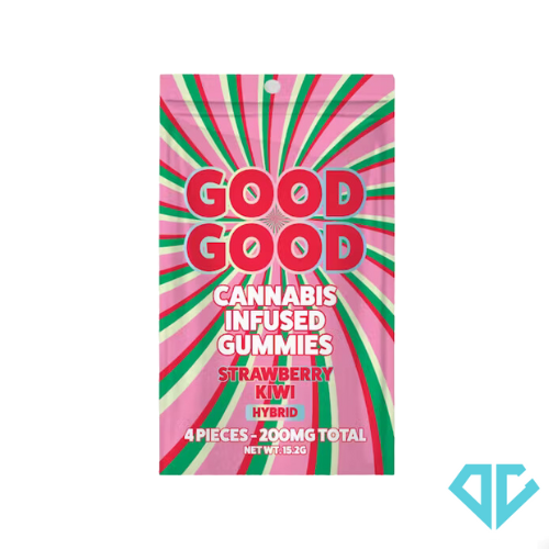 Photograph of product: Good Good Strawberry Kiwi Gummies 200mg