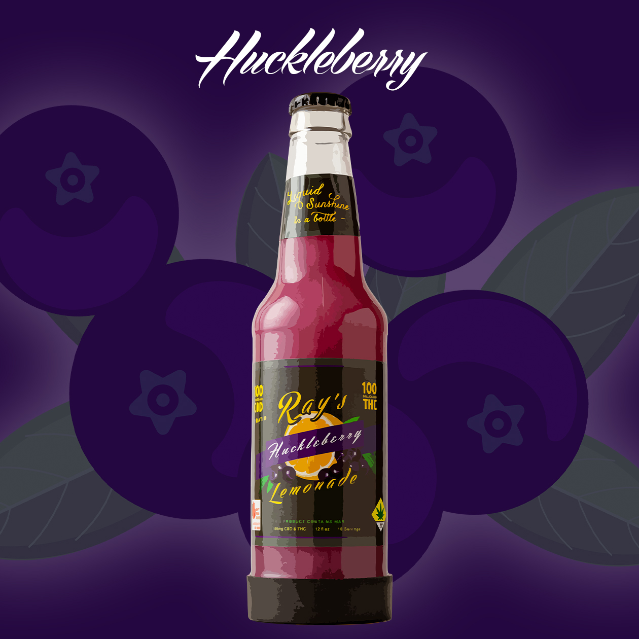 Photograph of product: 1:1 CBD Huckleberry Lemonade | 200mg (DOH)