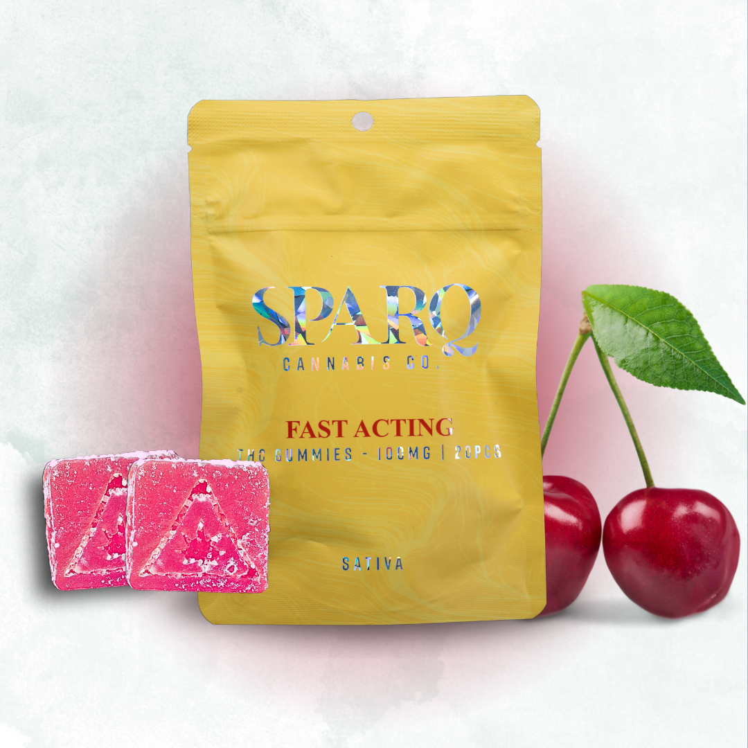 Photograph of product: Cherry Gummies 20-pack - 100mg