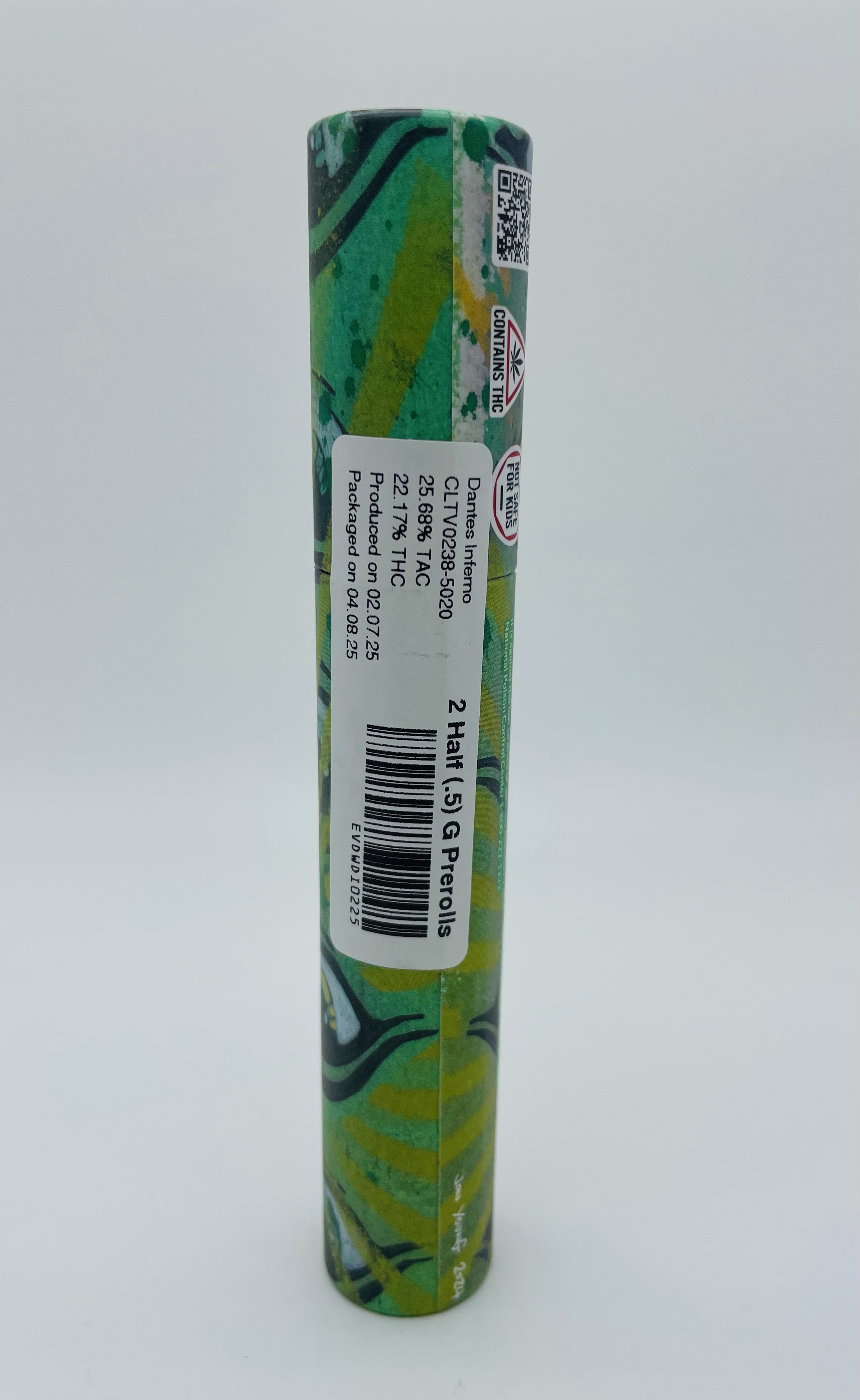 Photograph of Product: Emerald Visions | Dantes Inferno 2-pack | Pre-Roll multipack | 1g | 22.17% THC