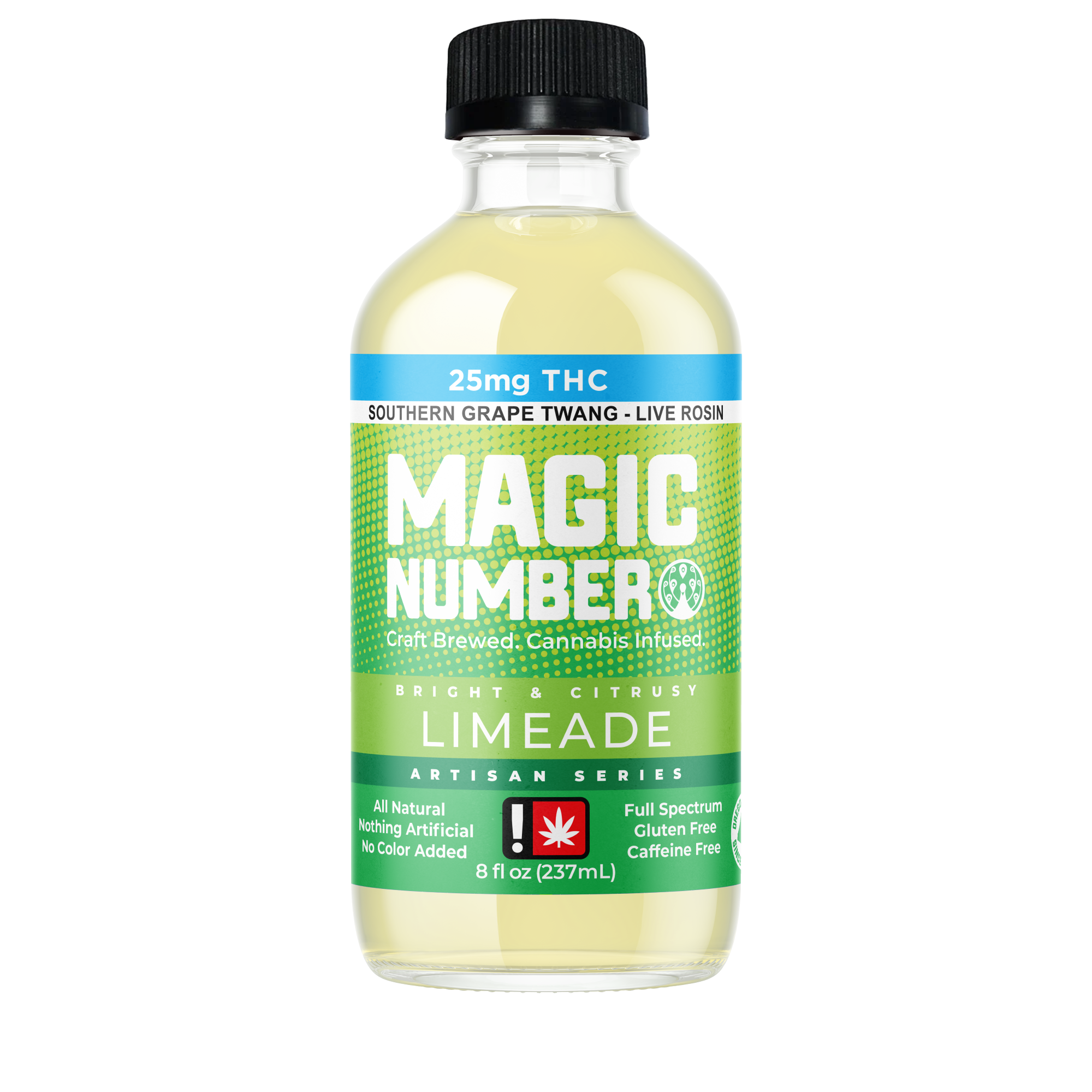 Photograph of product: Magic Number Rosin Limeade 25mg