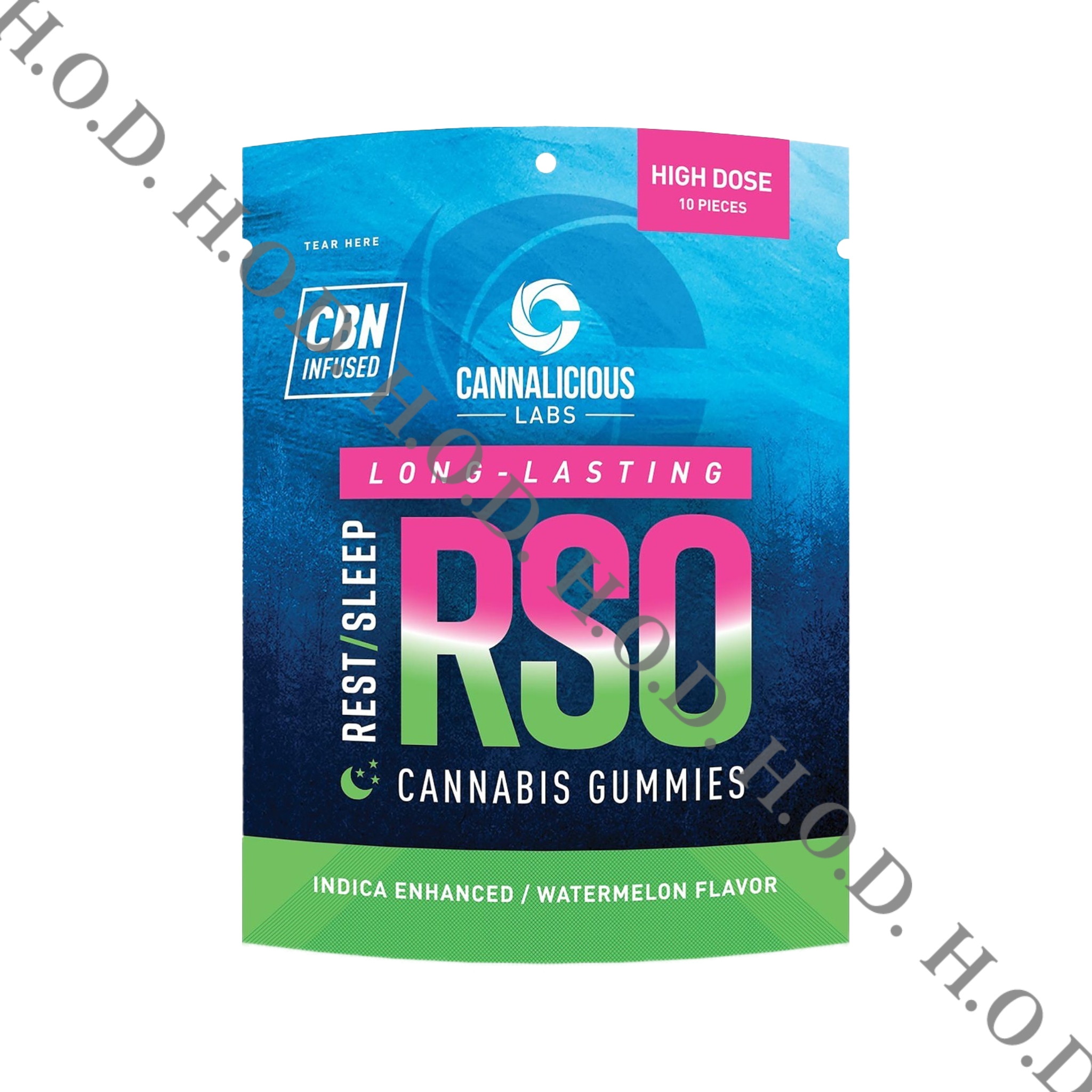 Photograph of product: Cannalicious Watermelon Oui'd Rest RSO Gummies 200mg