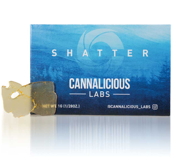 Photograph of product: Cannalicious Shatter   Venomberry