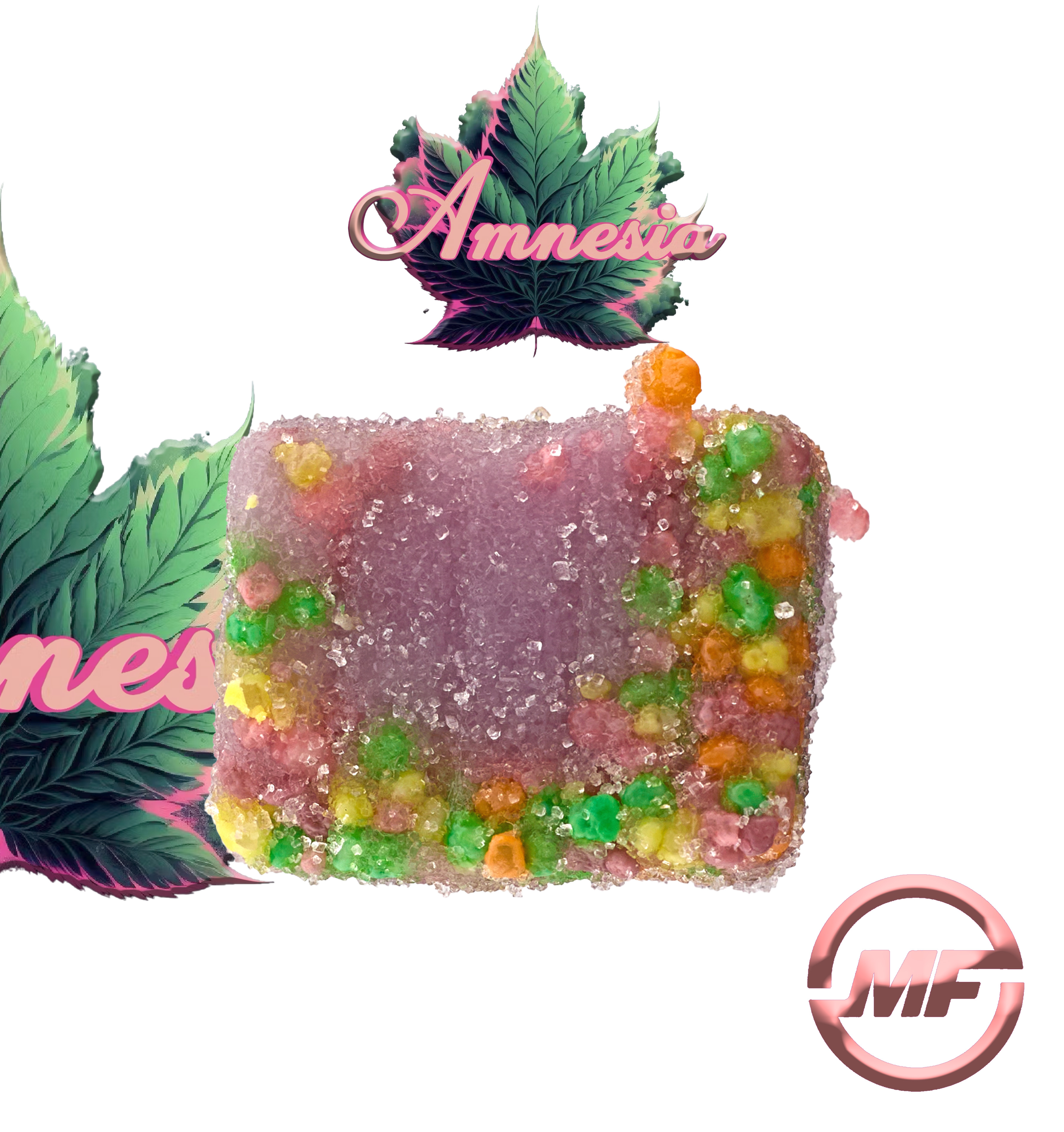 Photograph of product: Amnesia Zerds | Jungle Juice | au chocolat Rosin Gummies | 200mg