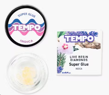 Photograph of product: Tempo | Super Glue (I) Live Resin Diamonds
