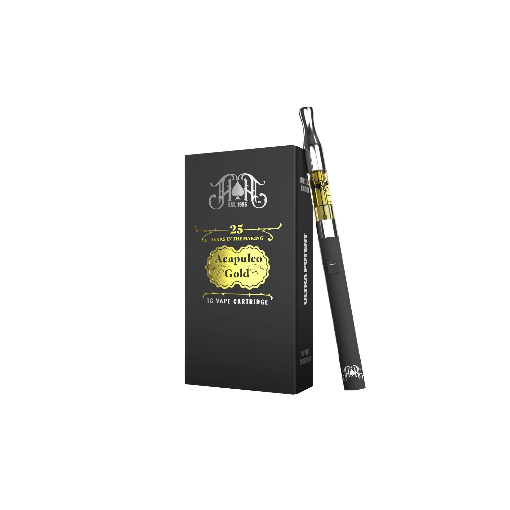 Photograph of product: Heavy Hitters - 1g Ultra Vape Cart- Acapulco Gold