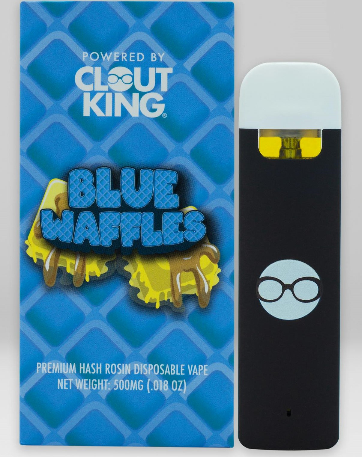 Photograph of product: AU Clout King: Blue Waffles (H) Live au chocolat Rosin Disposable