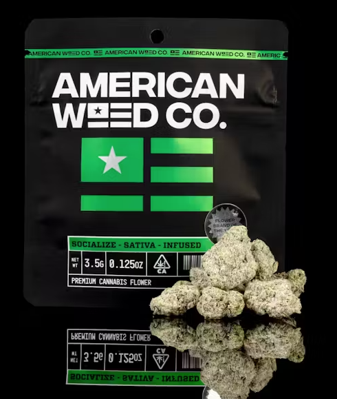 Photograph of product: American Weed Company Citrus Bomb Diamond Infused - 3.5g