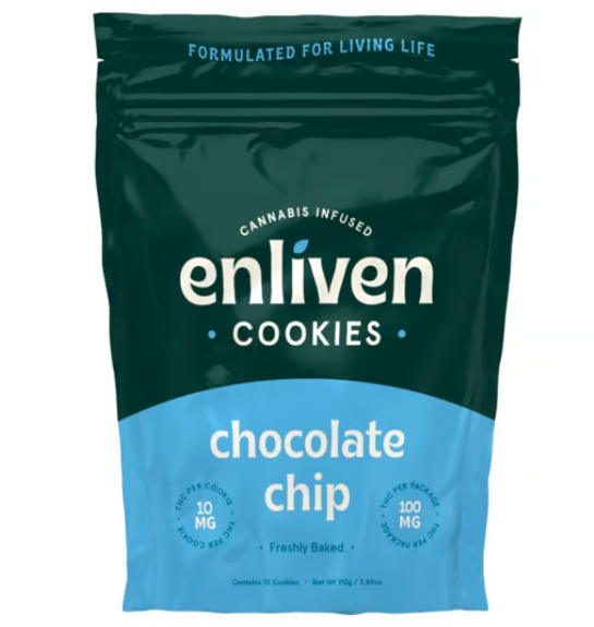 Photograph of product: Chocolate Chip Cookies 100mg 10pk