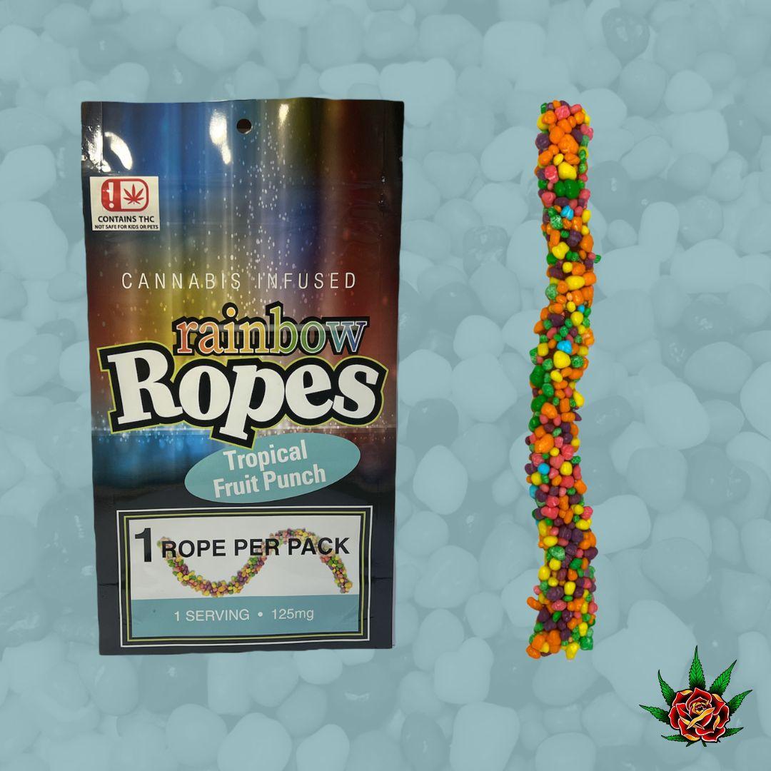 Photograph of Product: Eden Rose-125mg Gummy-Rainbow Rope-Tropical Fruit Punch