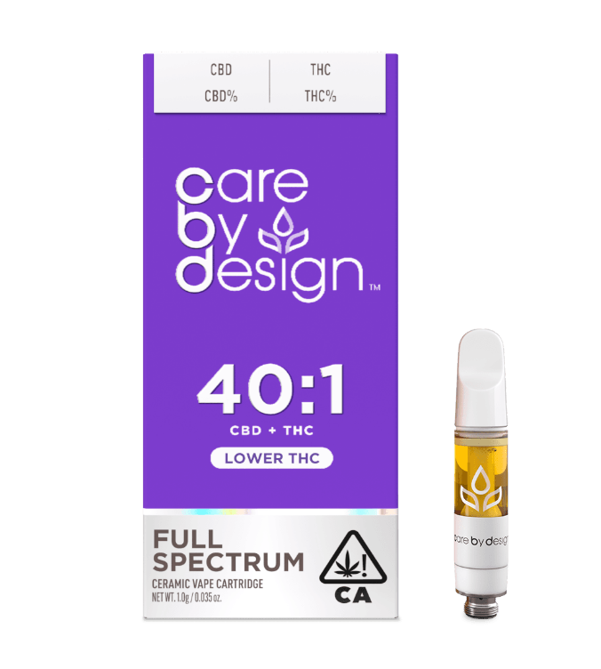 Photograph of product: Care By Design Cartridge 1g - 40:1 CBD:TH-oui