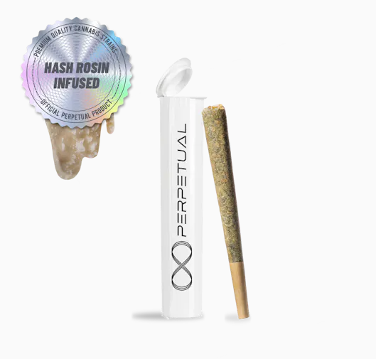 Photograph of product: Perpetual | Garlic Juice | Rosin Infused Prerolls | .5g/3pk