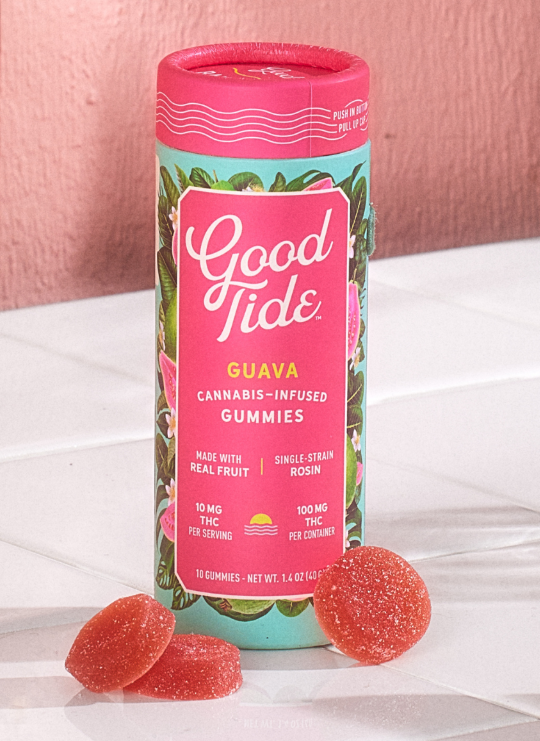 Photograph of product: Good Tide | Balanced Gummies | Guava | 100mg