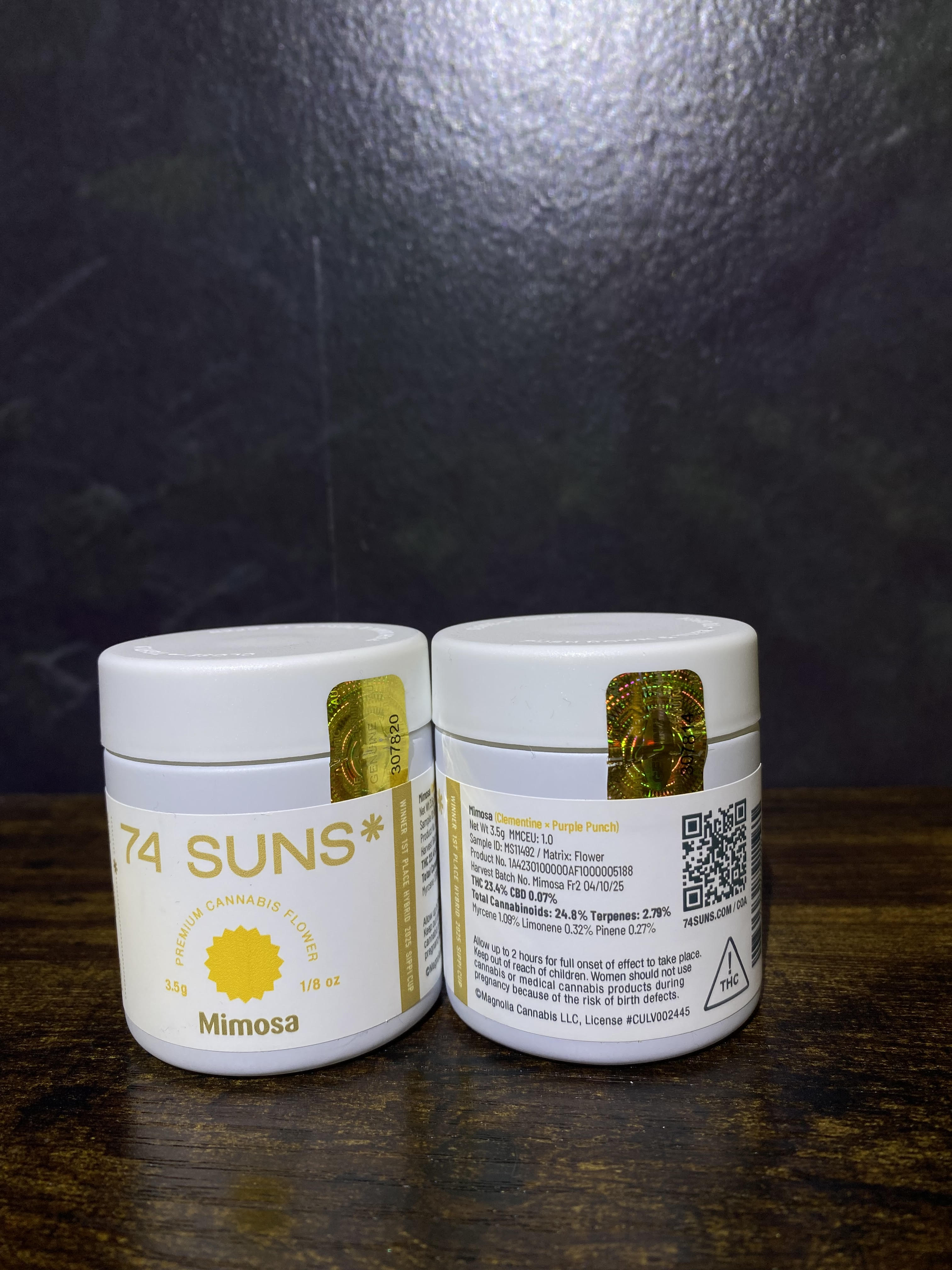 Photograph of product: Mimosa 74 Suns - 3.5g