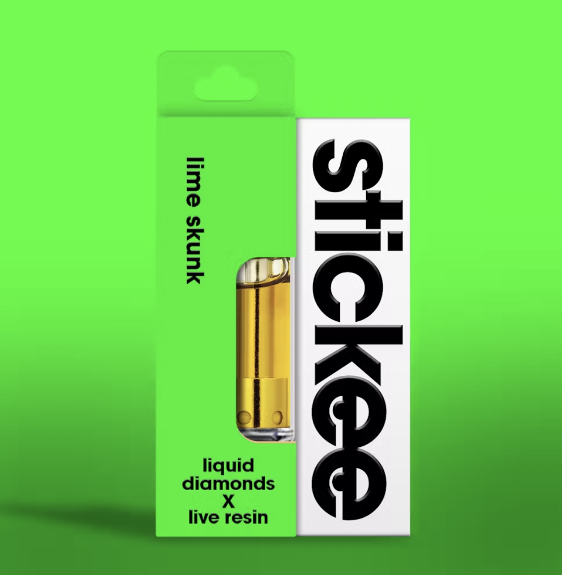 Photograph of product: Stickee: Lime Skunk 1G Cartridge
