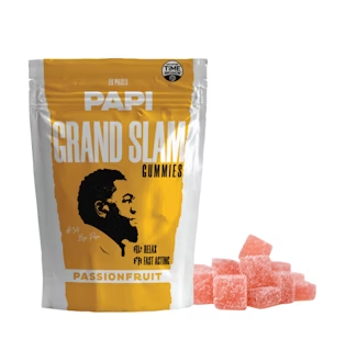 Photograph of product: Papi Passionfruit  | 1:1 TH-oui:CBN | 5mg/20ct Gummies