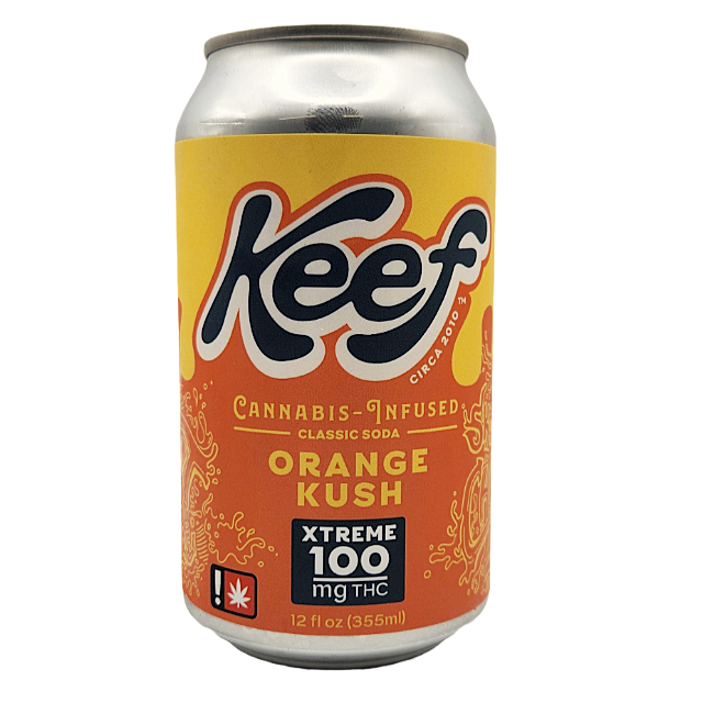 Photograph of product: Keef- Orange Kush 100MG Soda